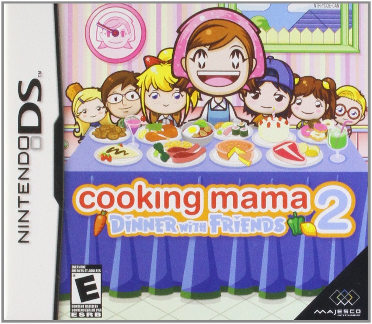 cooking mama 2: dinner with friends ds game cover